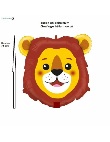 Ballon Tête De Lion En Aluminium 71 Cms 2 Ballon Tête De Lion En Aluminium 71 Cms – Image 2