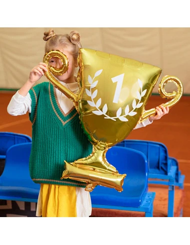 Ballon Trophée Or En Aluminium 64X61Cm 2 Ballon Trophée Or En Aluminium 64X61Cm – Image 2