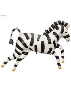 Ballon Zèbre Géant En Aluminium 100X82Cms