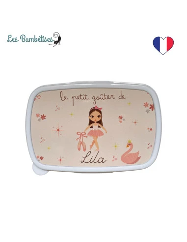 Boite à Goûter Personnalisable Danseuse Ballerine 1 Boite à Goûter Personnalisable Danseuse Ballerine