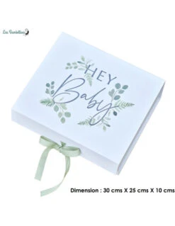 Boite Cadeau Hey Baby Pour Future Maman -Déco Festive Soldes boite cadeau hey baby pour future maman 2