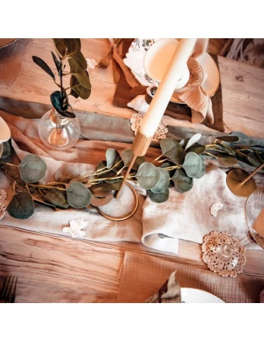 Bougeoir Sur Pied En Métal Rose Gold Mat 2 Bougeoir Sur Pied En Métal Rose Gold Mat – Image 2