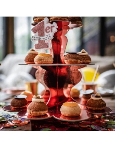 Bougie 1er Anniversaire Paillettes Rose Gold 2 Bougie 1er Anniversaire Paillettes Rose Gold – Image 2