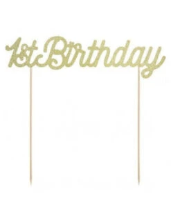 Cake Topper 1st Birthday Doré