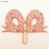 Cake Topper Noeud Tissu Liberty Pastel
