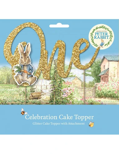 Cake Topper Pierre Lapin One Anniversaire 1 An 2 Cake Topper Pierre Lapin One Anniversaire 1 An – Image 2