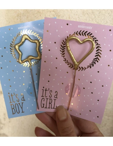Carte Annonce Garçon It's A Boy Et Cierge Magique Etoile 2 Carte Annonce Garçon It's A Boy Et Cierge Magique Etoile – Image 2