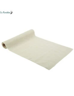 Chemin De Table Effet Tissé Vert Sauge