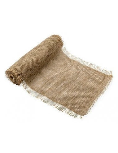 Chemin De Table En Jute Effilée 30cmsX5mètres 1 Chemin De Table En Jute Effilée 30cmsX5mètres