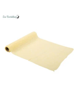 Chemin De Table Jaune En Tissu 28CMx5M