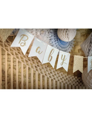 Chemin De Table Lin Rayures Bleu Ciel Baby Shower 2 Chemin De Table Lin Rayures Bleu Ciel Baby Shower – Image 2