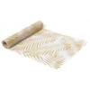 Chemin De Table Organza Palmier Paillettes Dorées