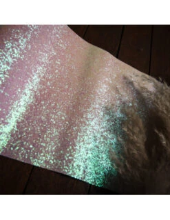 Chemin De Table Paillettes Blanches Irisées -Déco Festive Soldes chemin de table paillettes blanches irisees 2