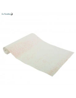 Chemin De Table Paillettes Blanches Irisées