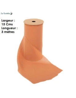 Chemin De Table Terracotta Mousseline 15 Cm 6 Chemin De Table Terracotta Mousseline 15 Cm -Déco Festive Soldes chemin de table terracotta mousseline 15 cm 2