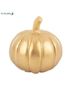 Citrouille Dorée Halloween 12x11 Cms