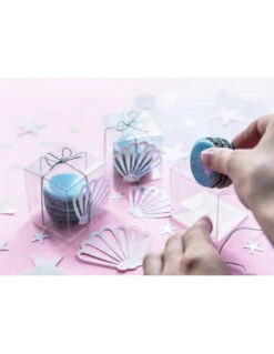 Confettis De Table Coquillages Blancs Irisés -Déco Festive Soldes confettis de table coquillages blancs irises 2