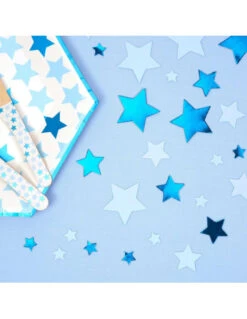 Confettis De Table Etoiles Bleues