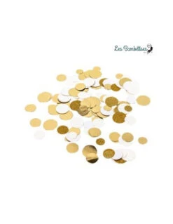 Confettis De Table Ivoires,Or Pailleté Et Brillant