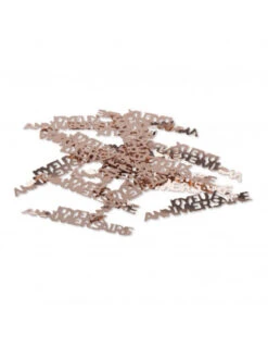 Confettis De Table Rose Gold Ecriture Joyeux Anniversaire