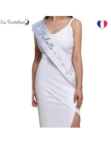 Echarpe Anniversaire 30 Ans Bohème Personnalisé 2 Echarpe Anniversaire 30 Ans Bohème Personnalisé – Image 2