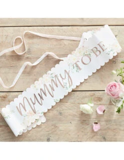 Echarpe Mummy To Be Fleurs Bohèmes -Déco Festive Soldes echarpe mummy to be fleurs bohemes 2