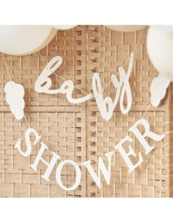 Guirlande Baby Shower & Nuages -Déco Festive Soldes guirlande baby shower nuages 2