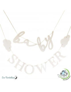 Guirlande Baby Shower & Nuages -Déco Festive Soldes guirlande baby shower nuages 3