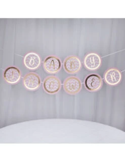 Déco Festive Soldes -Déco Festive Soldes guirlande baby shower rose et doree 1