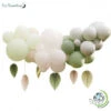 Guirlande De Ballons Vert Eucalyptus & Feuilles