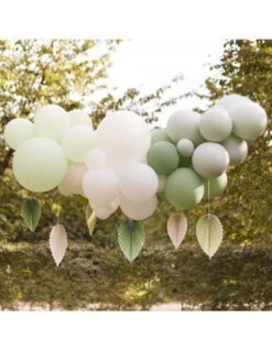 Guirlande De Ballons Vert Eucalyptus & Feuilles 5 Guirlande De Ballons Vert Eucalyptus & Feuilles -Déco Festive Soldes guirlande de ballons vert eucalyptus feuilles 2