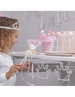 Guirlande Décorative Couronnes Argent -Déco Festive Soldes guirlande decorative couronnes argent 2