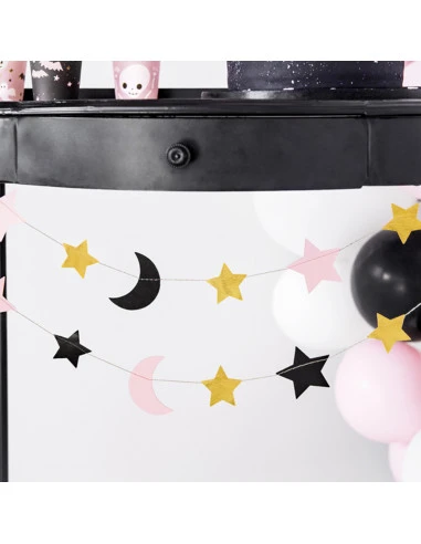 Mini Guirlande Étoiles & Lunes 1.9 Mètre 3 Mini Guirlande Étoiles & Lunes 1.9 Mètre – Image 3