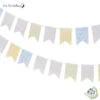Guirlande Fanions Fleurs Pastels