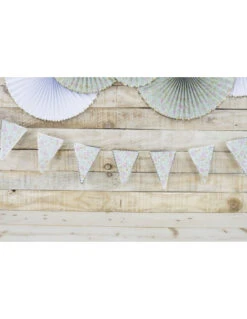 Guirlande Fanions Triangles Fleurs Shabby -Déco Festive Soldes guirlande fanions triangles fleurs shabby 2