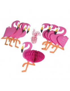 Guirlande Flamant Rose Avec Boules Alvéolées -Déco Festive Soldes guirlande flamant rose avec boules alveolees 3