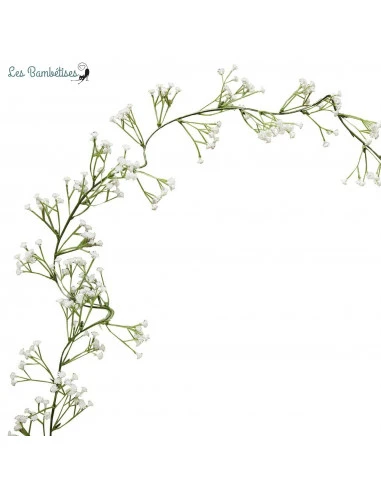 Guirlande Fleurs Artificielles Gypsophile Blanc 2 Guirlande Fleurs Artificielles Gypsophile Blanc – Image 2