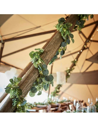 Guirlande Imitation Eucalyptus Avec Leds 1 Guirlande Imitation Eucalyptus Avec Leds