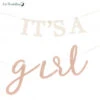 Guirlande It's A Girl Rose Et Ivoire