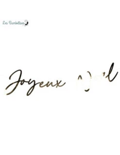 Guirlande Joyeux Noël Lettres Or