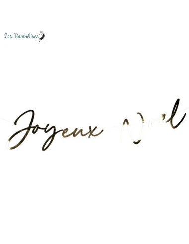 Guirlande Joyeux Noël Lettres Or 1 Guirlande Joyeux Noël Lettres Or