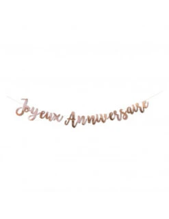 Guirlande Lettres Rose Gold Joyeux Anniversaire -Déco Festive Soldes guirlande lettres rose gold joyeux anniversaire 2