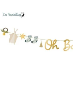 Guirlande Oh Baby 2,5 M Baby Shower Mixte -Déco Festive Soldes guirlande oh baby 2 5 m baby shower mixte 3