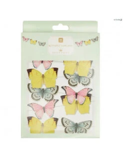 Guirlande Petits Papillons En Papier Thème Fée -Déco Festive Soldes guirlande petits papillons en papier theme fee 2