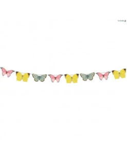 Guirlande Petits Papillons En Papier Thème Fée -Déco Festive Soldes guirlande petits papillons en papier theme fee 3
