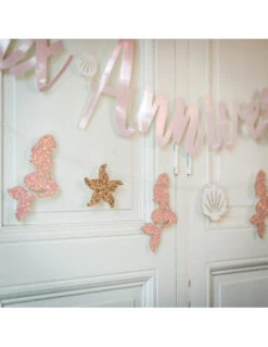 Guirlande Sirène Joyeux Anniversaire Rose 6 Guirlande Sirène Joyeux Anniversaire Rose -Déco Festive Soldes guirlande sirene joyeux anniversaire rose 2