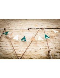 Guirlande Tipis 9 Fanions Thème Indien