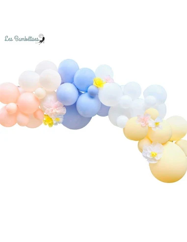 Kit Arche 60 Ballons & Fleurs Pastels 1 Kit Arche 60 Ballons & Fleurs Pastels