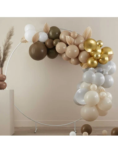 Kit Arche 75 Ballons Marron Beige & Or 3 Kit Arche 75 Ballons Marron Beige & Or – Image 3
