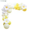 Kit Arche 98 Ballons Marguerites Blanc & Jaune